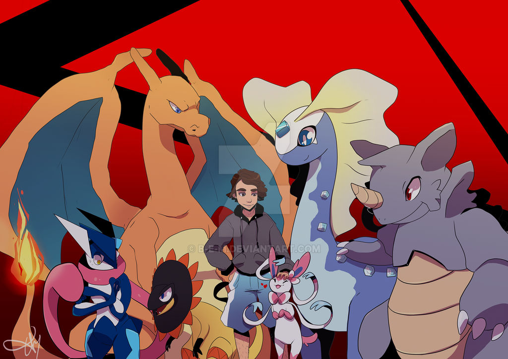 My Pokemon X team done by Tabby the Cat