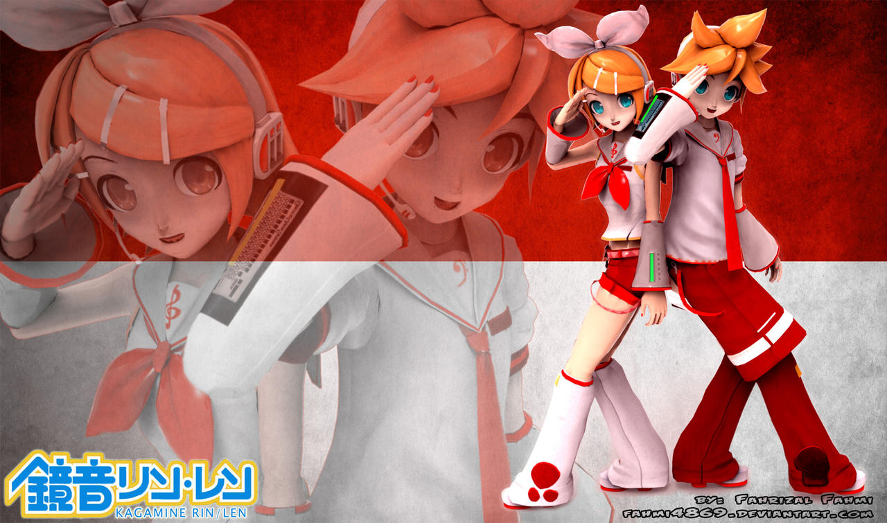 Kagamine Merah Putih wallpaper