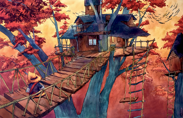 Commission: Fantasy Treehouse