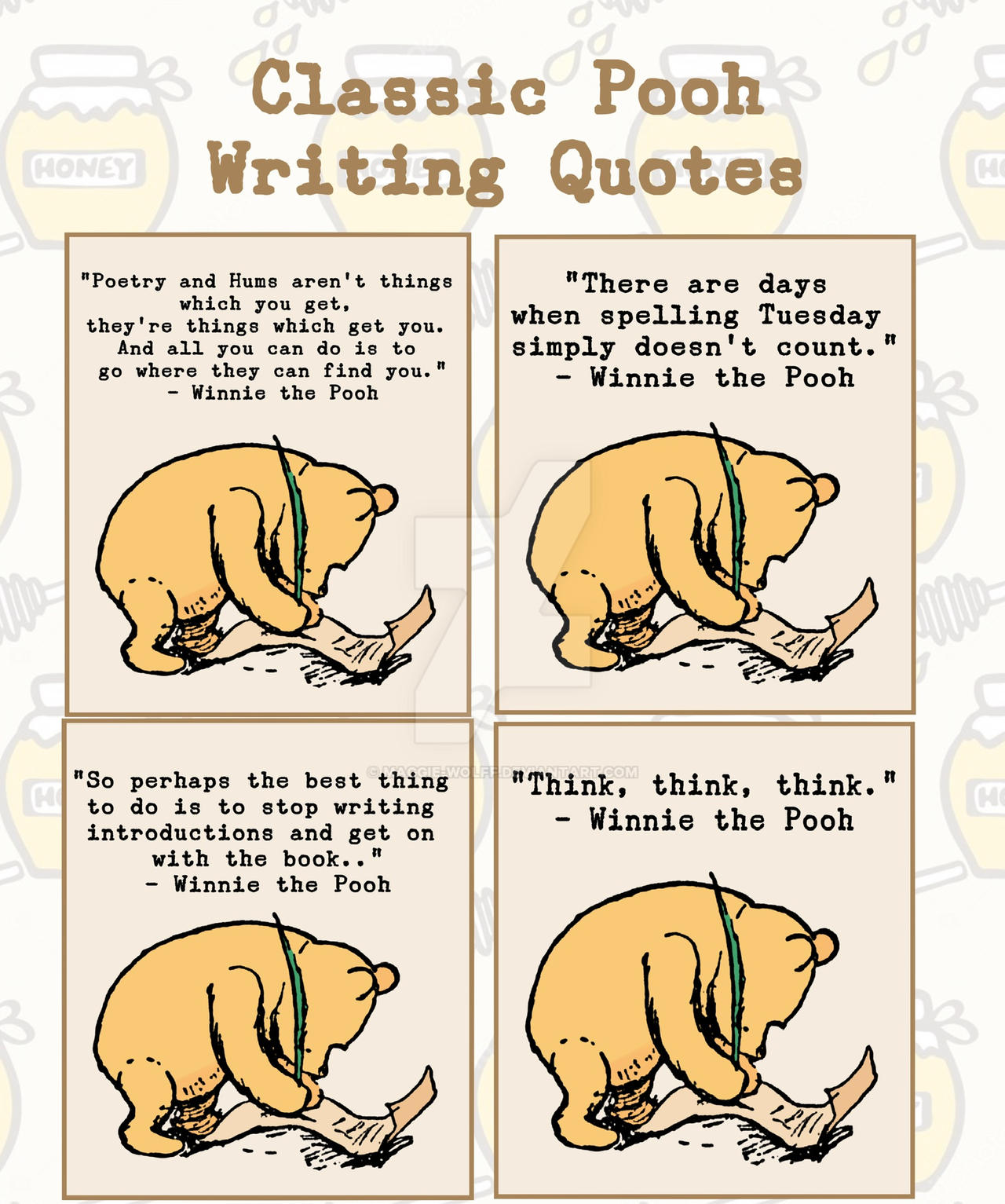 Classic Pooh Motivation Collection || Merch by Maggie-Wolff on DeviantArt