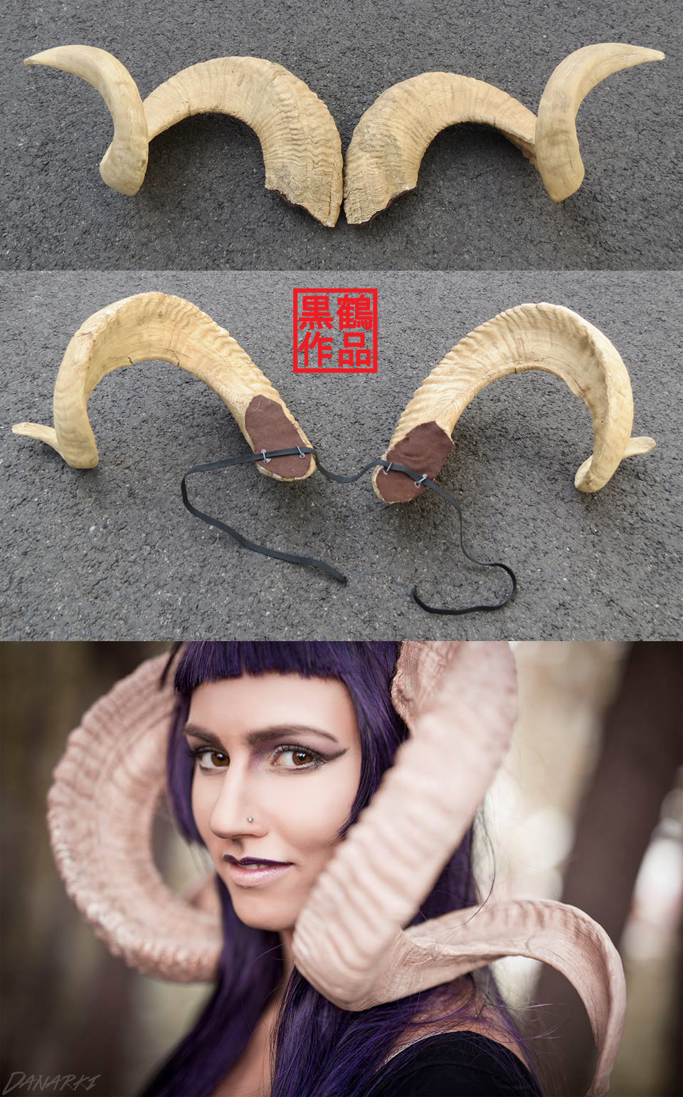 Sheep Ram Horns Headband