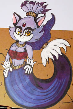 Blaze the Cat as a Mermaid Requested by Marco444