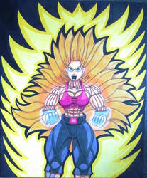 Bulla Super Saiyan 3 Transformation (Requested) by MasterMcCraig1982