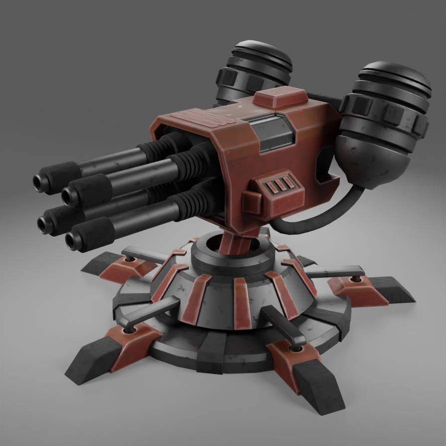 Flamethrower Turret by CorruptiveConstruct on DeviantArt