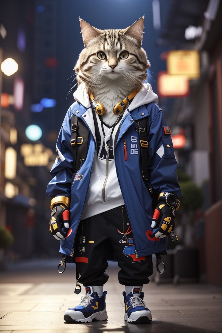 Cat wearing sport clothes on podium. Fashion show by Coolarts223 on  DeviantArt