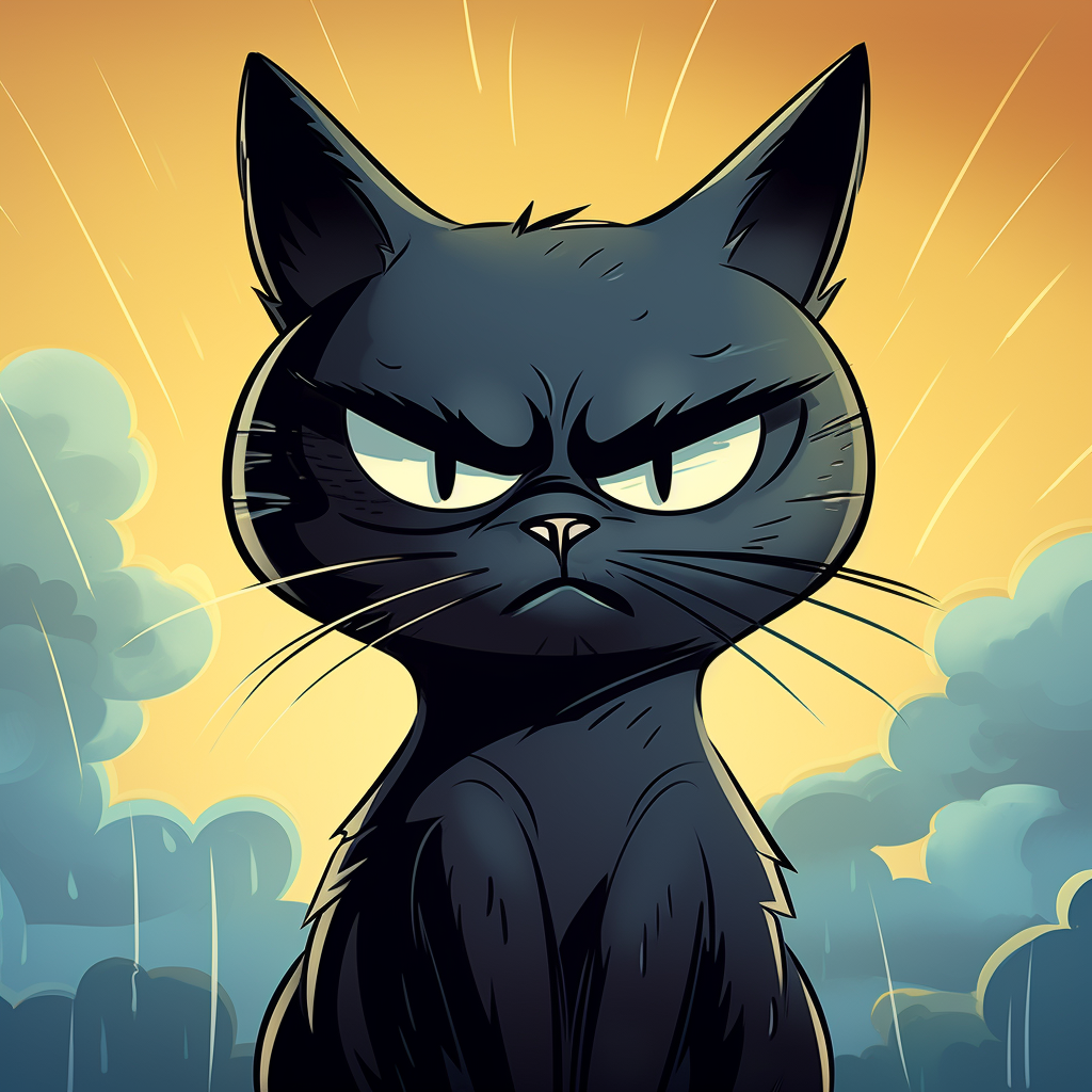 Black Cat Cartoon Characters