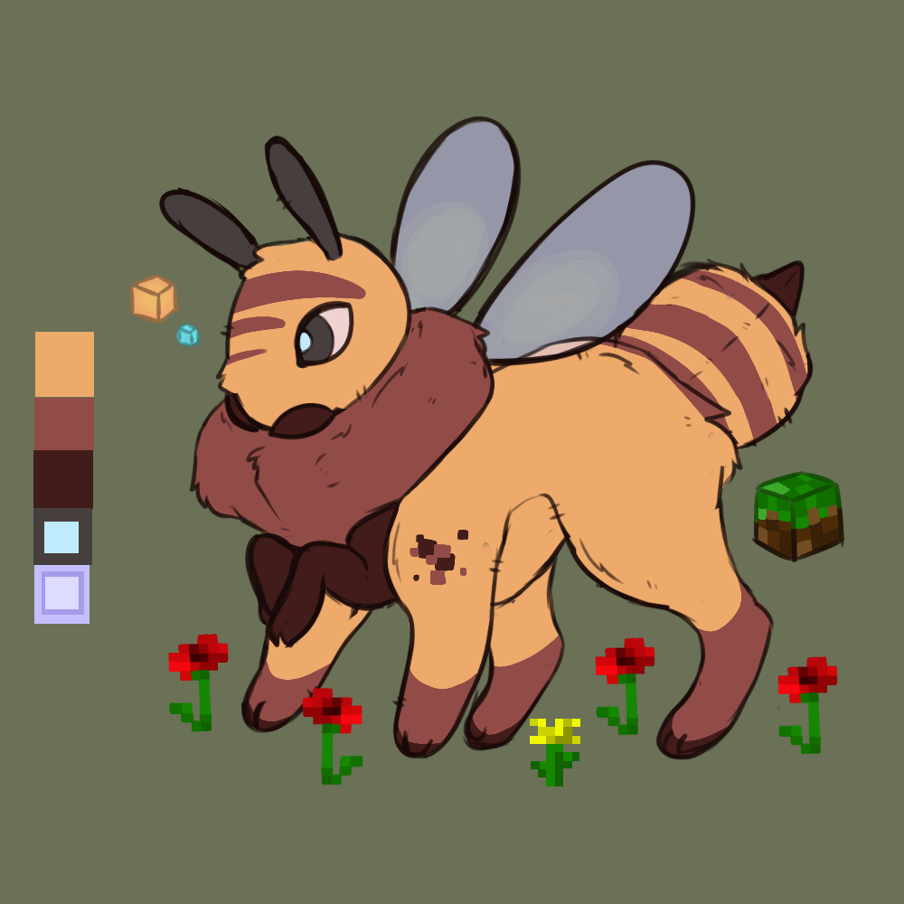 Minecraft Bee Deviantart Minecraft Bee Time!! by Antique-Antlers on DeviantArt