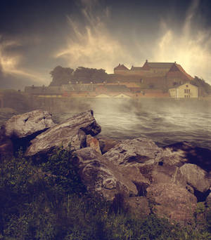 Premade Backround Fortress By Cindysart-stock