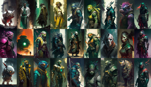 27 Teenage Mutant Ninja Turtle Portraits