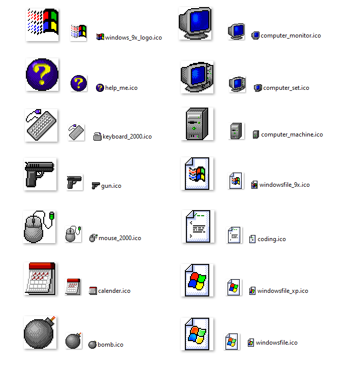 More Y2K-Inspired Windows Icons by Azumol on DeviantArt
