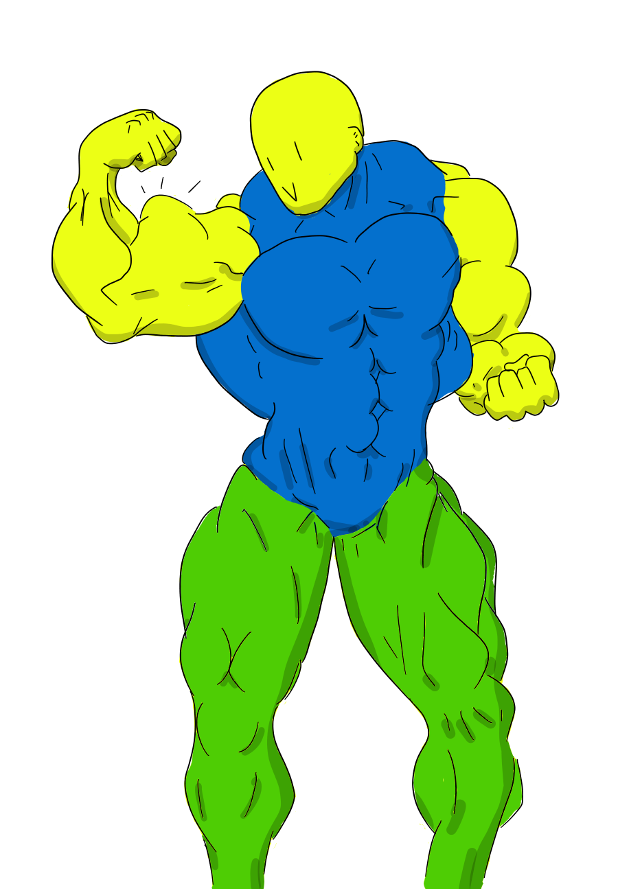 Buff By Iizosterr On Deviantart - roblox buff noob png