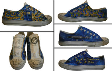 Hand- painted Doctor Who Sneakers