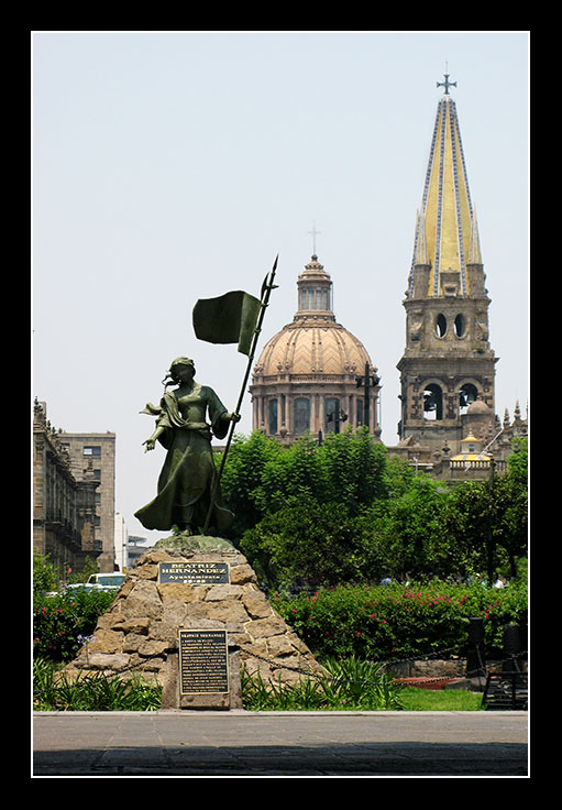 Statue and Cathedral