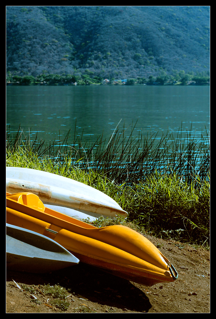 Lake and Kayaks