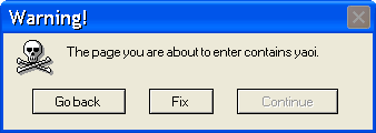 Yaoi Error Message