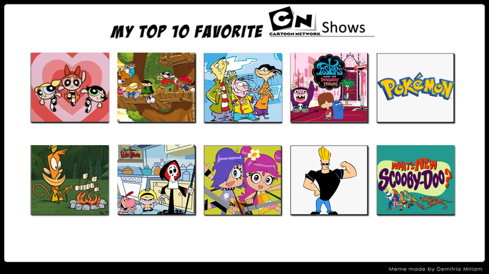 Top 9 favorite Cartoon Network shows : r/FavoriteMedia