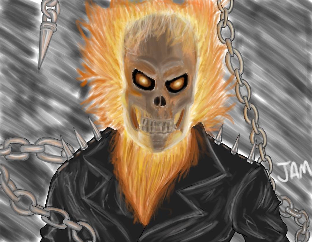 GHOST RIDER FAN ART by jamtheartist7 on DeviantArt