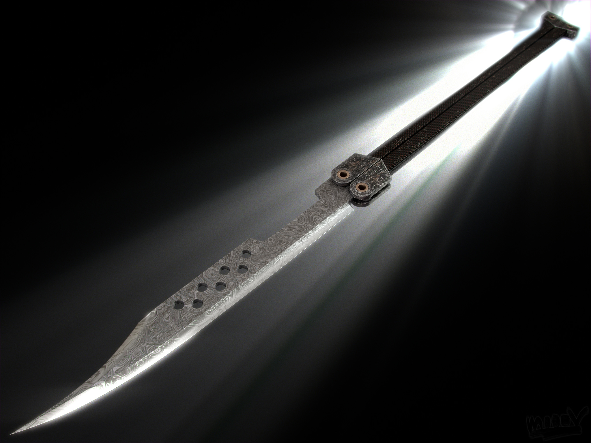 BAA 3d fanart damascus blade2