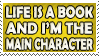 Life is a Book Stamp by dehydromon