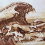 The Great Wave off Kanagawa / coffee art