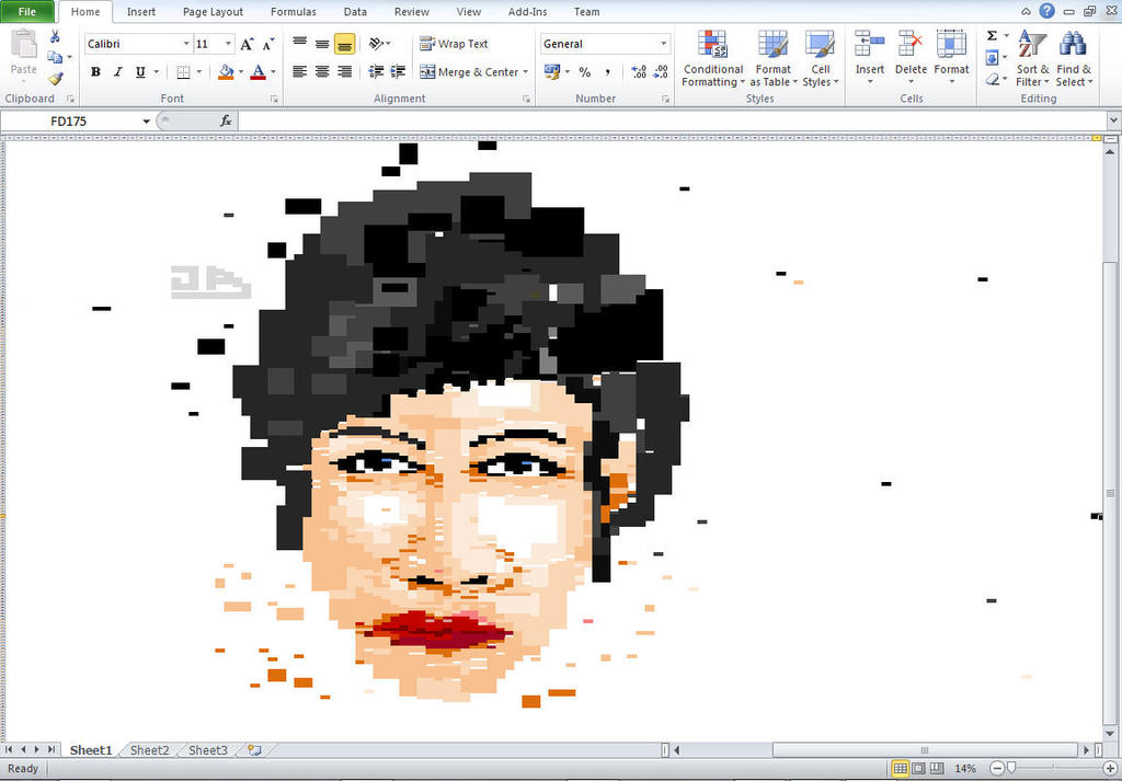 microsoft excel art by SheJieArt on DeviantArt