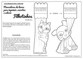 Puppy and Kitty Bookmarks - Marcadores de Livros