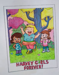 Harvey Girls Forever Fanart + Free Lineart