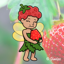 Strawberry Fairy Illustration