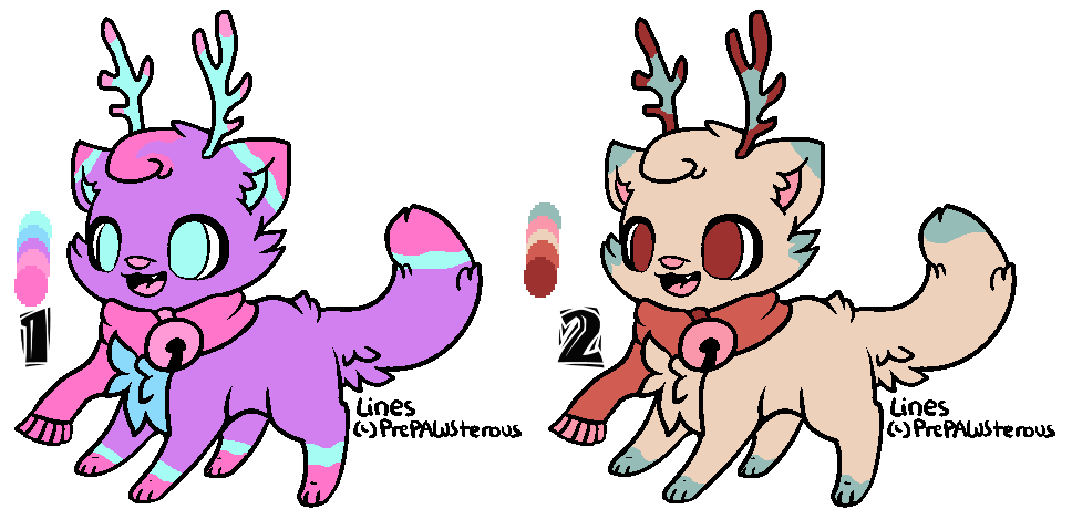 Open catdeer adoptables(#2 left)