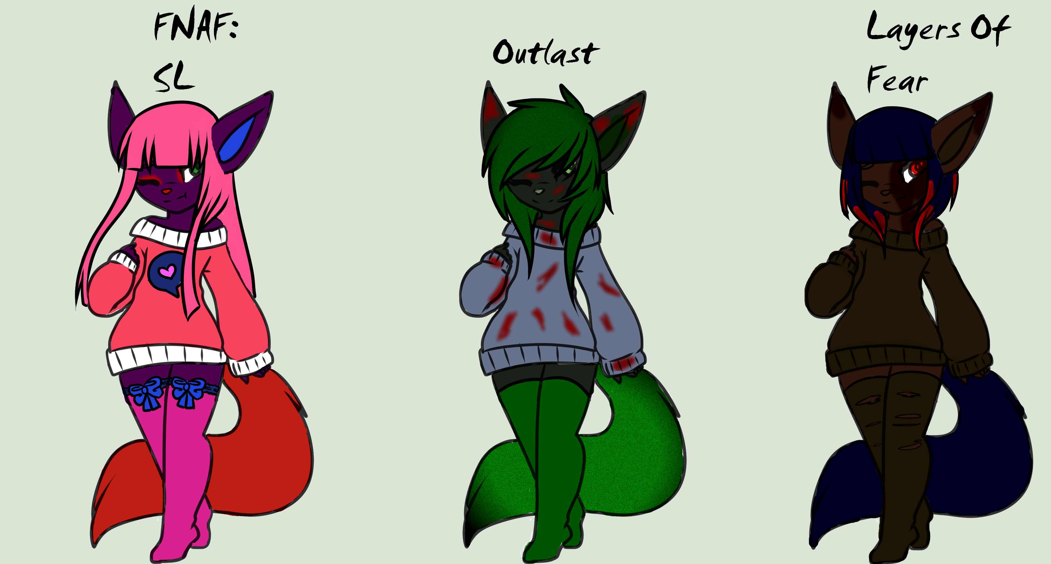 CLOSED horror game themed anthro adopts