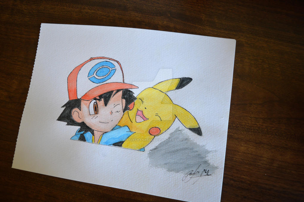 How To Draw Ash And Pikachu Together Step By Step