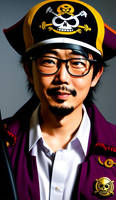 Eiichiro Oda - The Pirate King  by Demon-Works