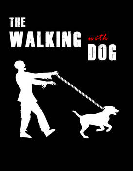 the walking with dog BLACK