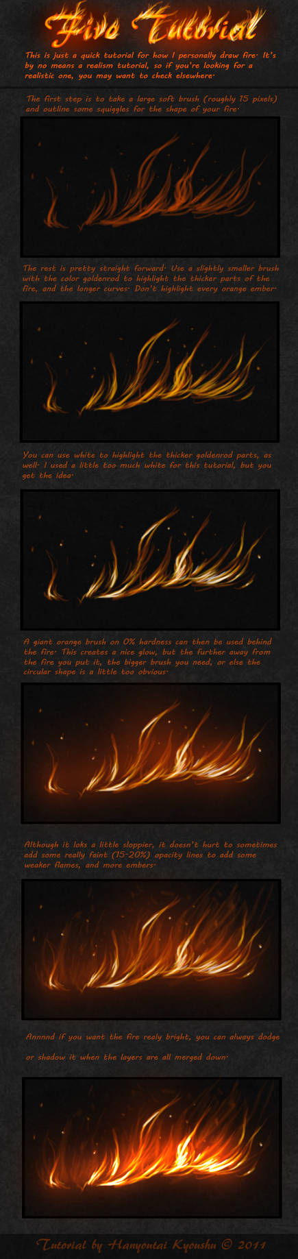 Fire Tutorial by KeshionLin on DeviantArt