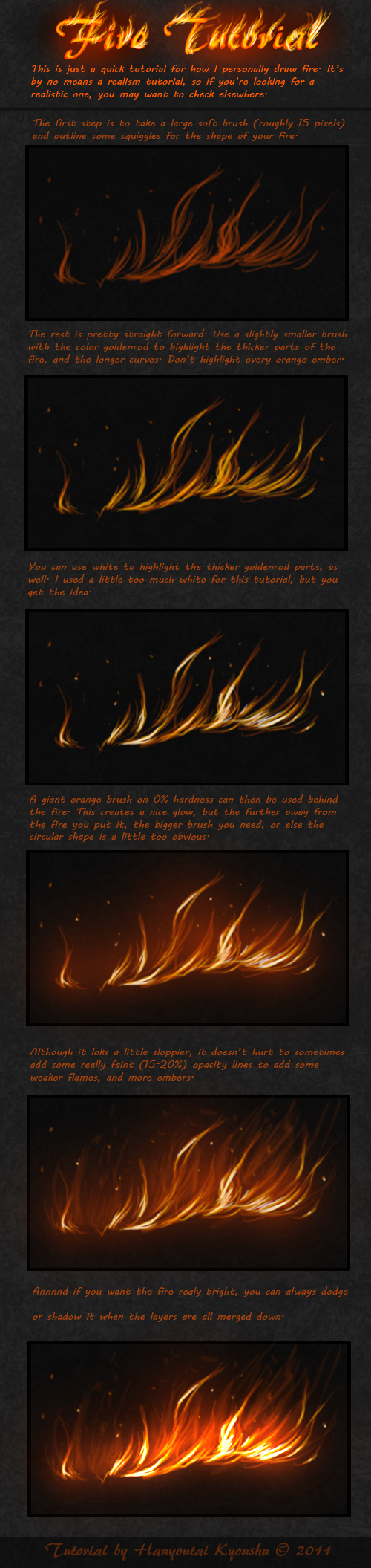 Tutorial Fire Attack Fire Tutorial by KeshionLin on DeviantArt