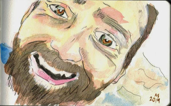 Man beard Watercolor