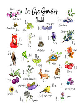In the Garden Alphabet Chart