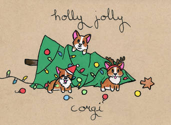 Holly Jolly Corgi Christmas!