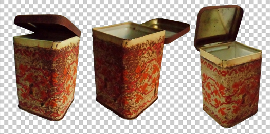 Rusty tea box PNG