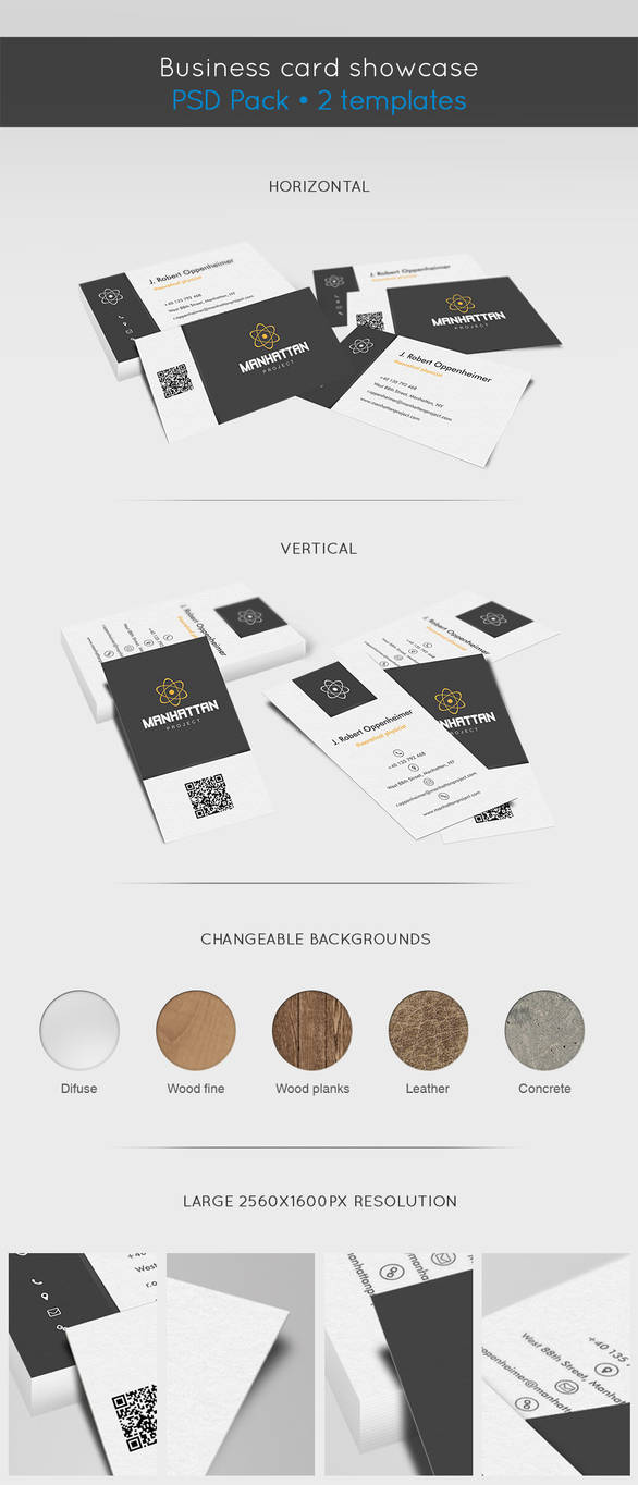 Business card showcase template by raduluchian