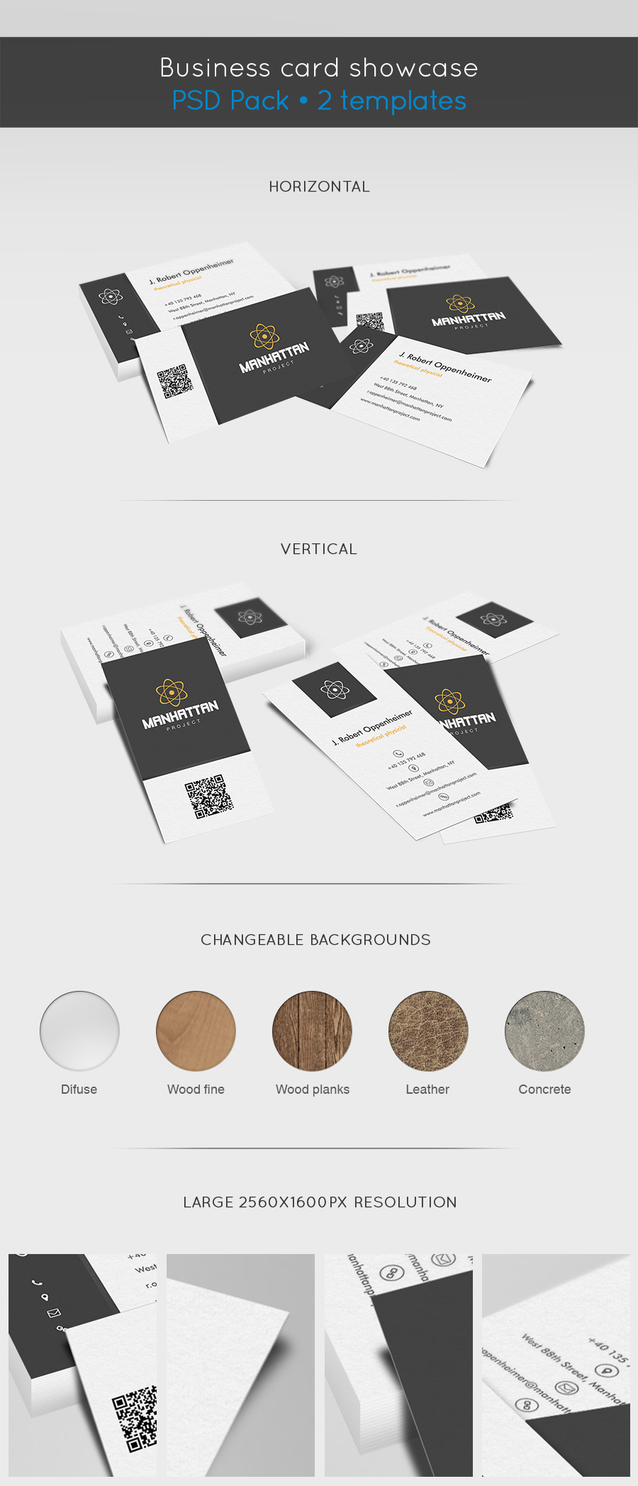 Business card showcase template by raduluchian