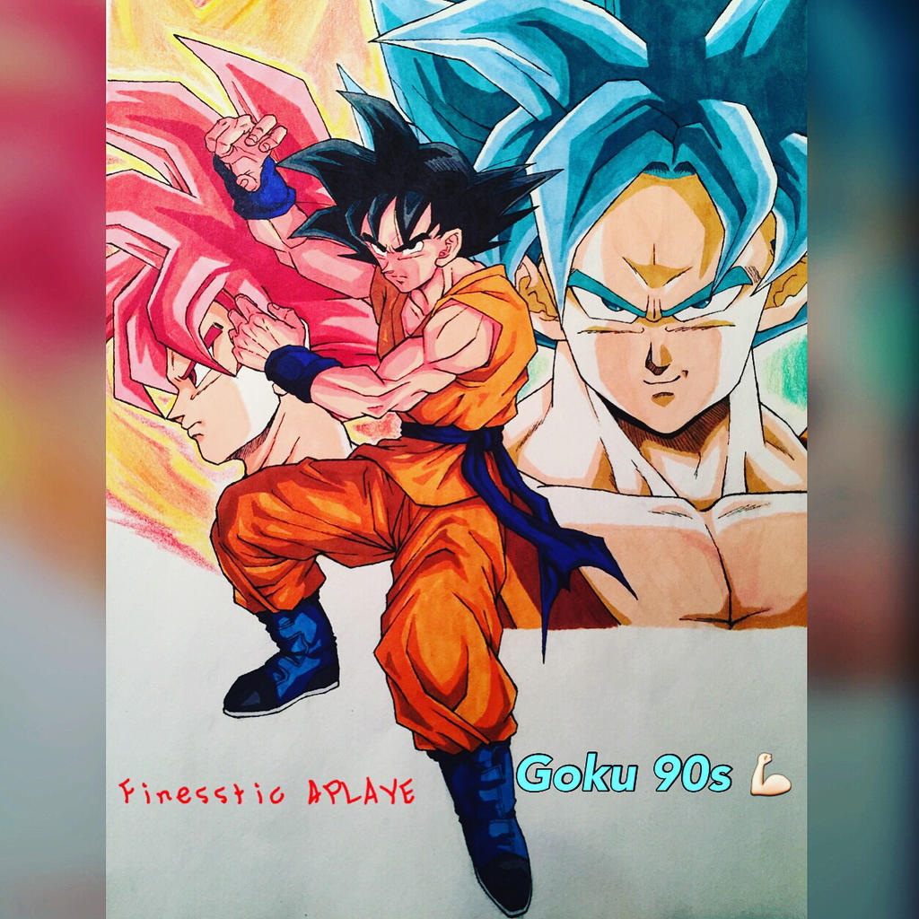 Goku SSGSS and SSG 