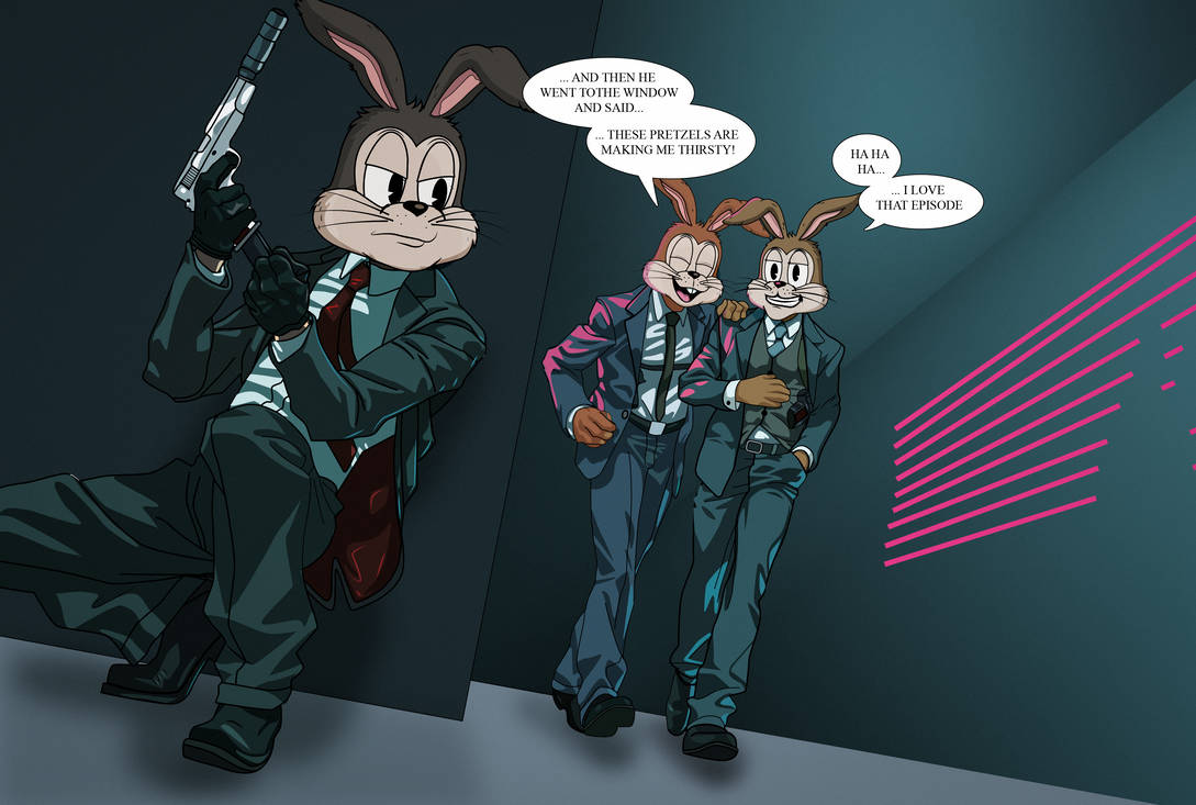 agent bunny in a mission by hanihssn on DeviantArt