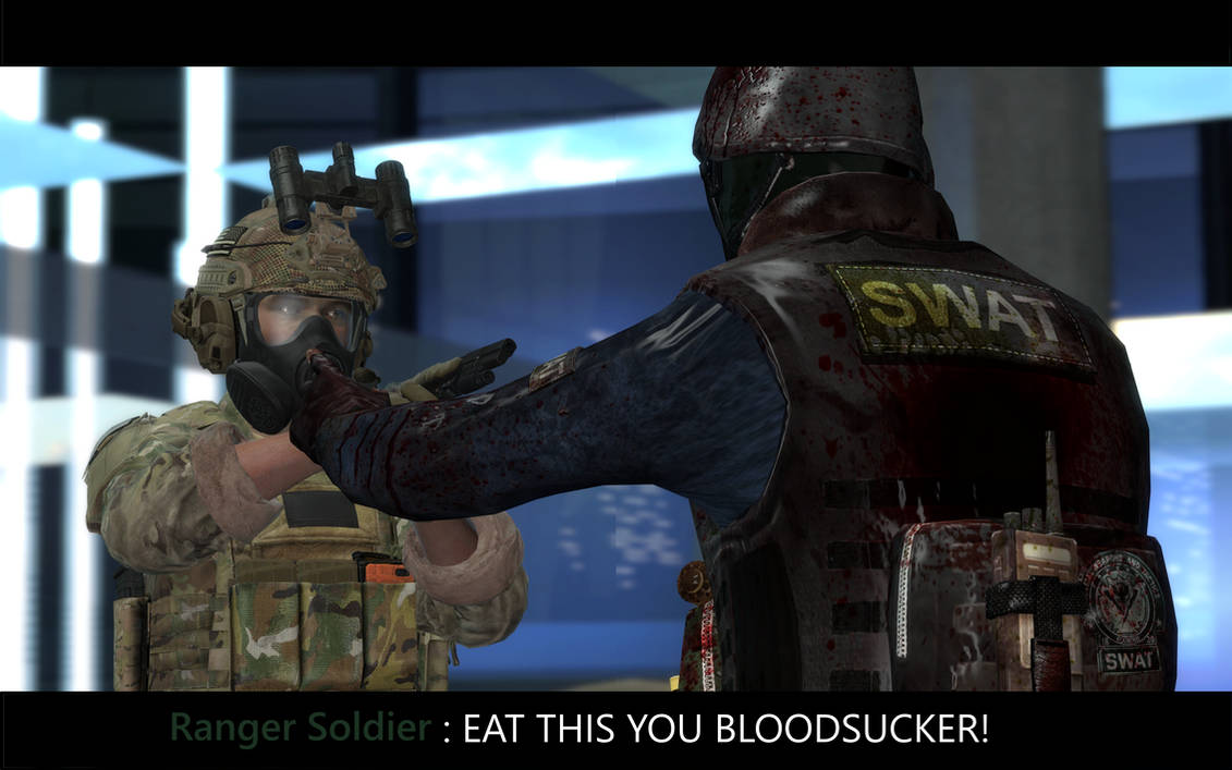 Zombie Ranger Codm U.S Army Ranger Soldier about to kill zombie. by Hello35125 on DeviantArt