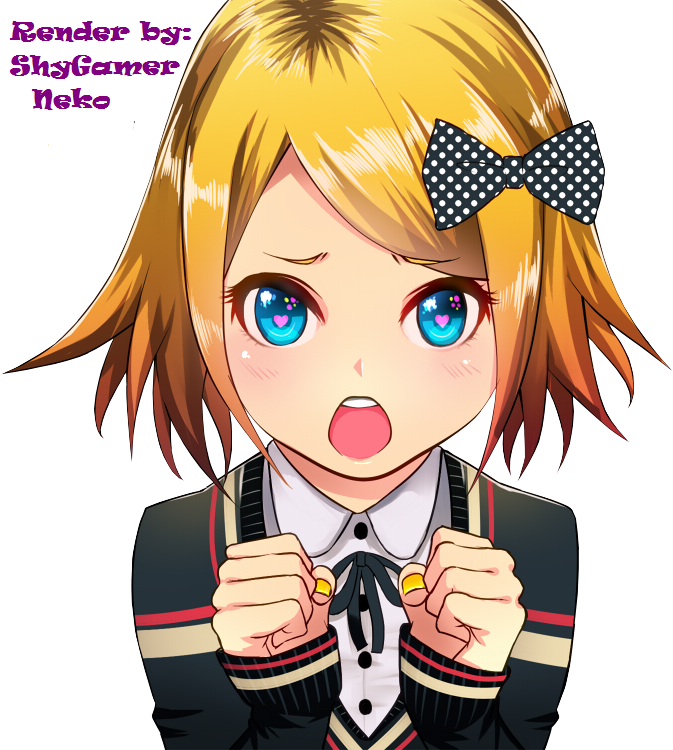 Kagamine Rin render by ShyGamerNeko on DeviantArt