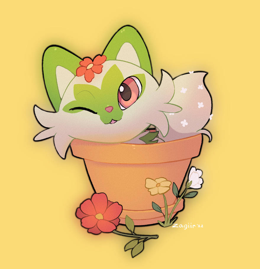 Sprigatito by zagiir on DeviantArt