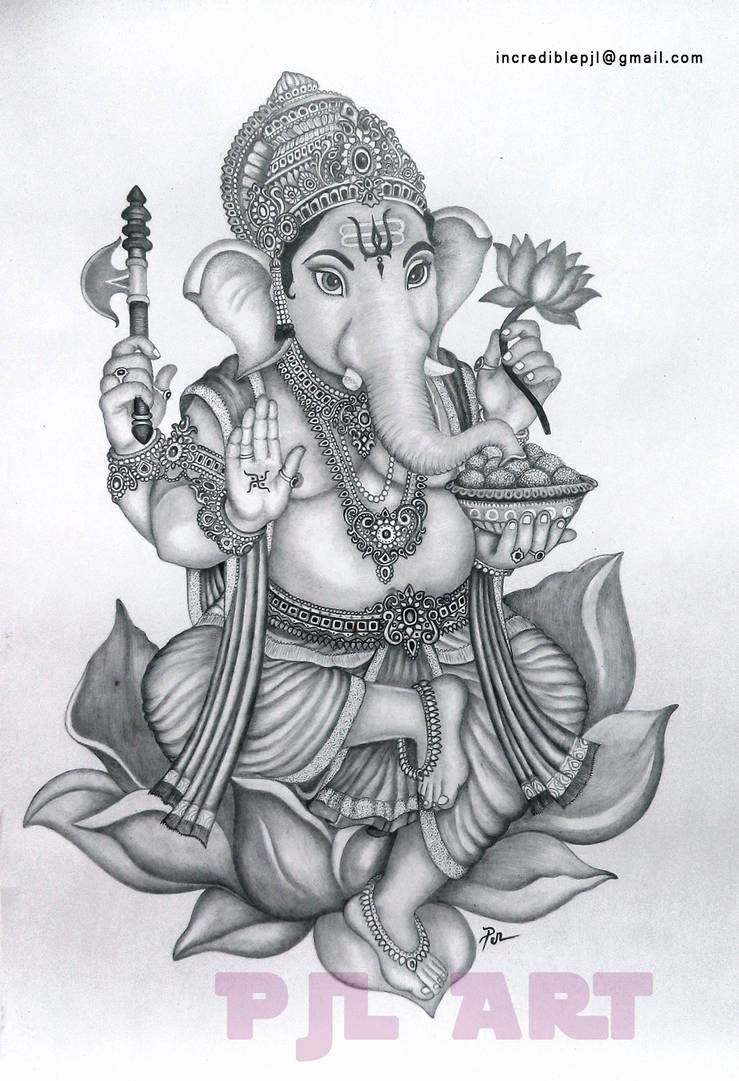 Drawing of Ganesha / Ganapati by incrediblepjl on DeviantArt