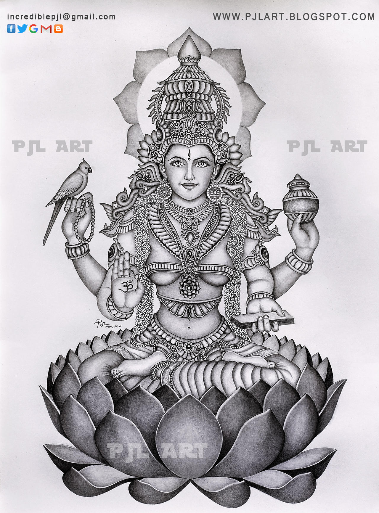 Sharada Devi - Goddess Saraswati by incrediblepjl on DeviantArt