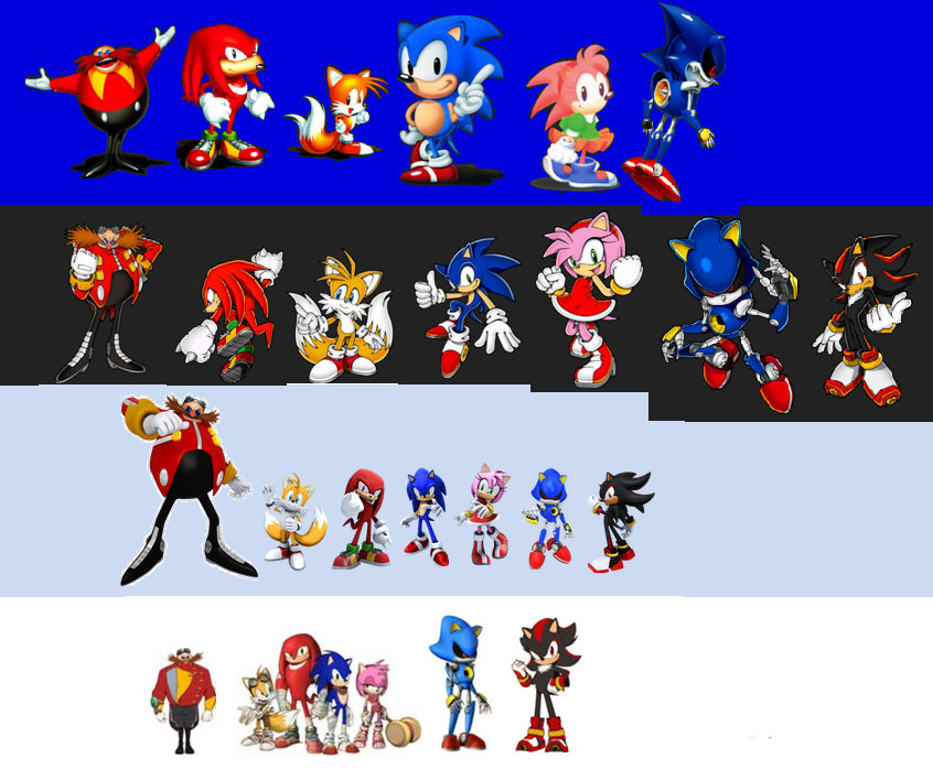 Герои соника 2. Sonic Generations персонажи. Соник Эволюция. Соник 2 Эволюция. Герои Соника бума.