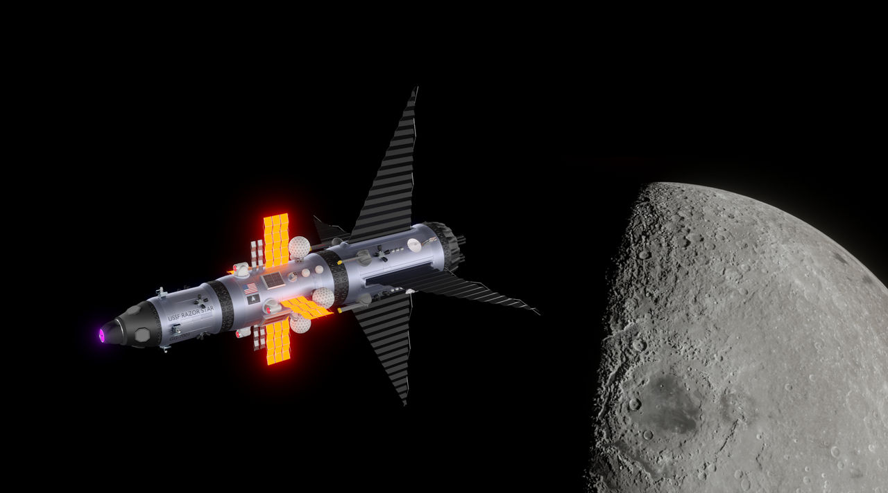 Cislunar Patrol: USSF Razor Star - Block 3 by QuintessenceReality2 on ...